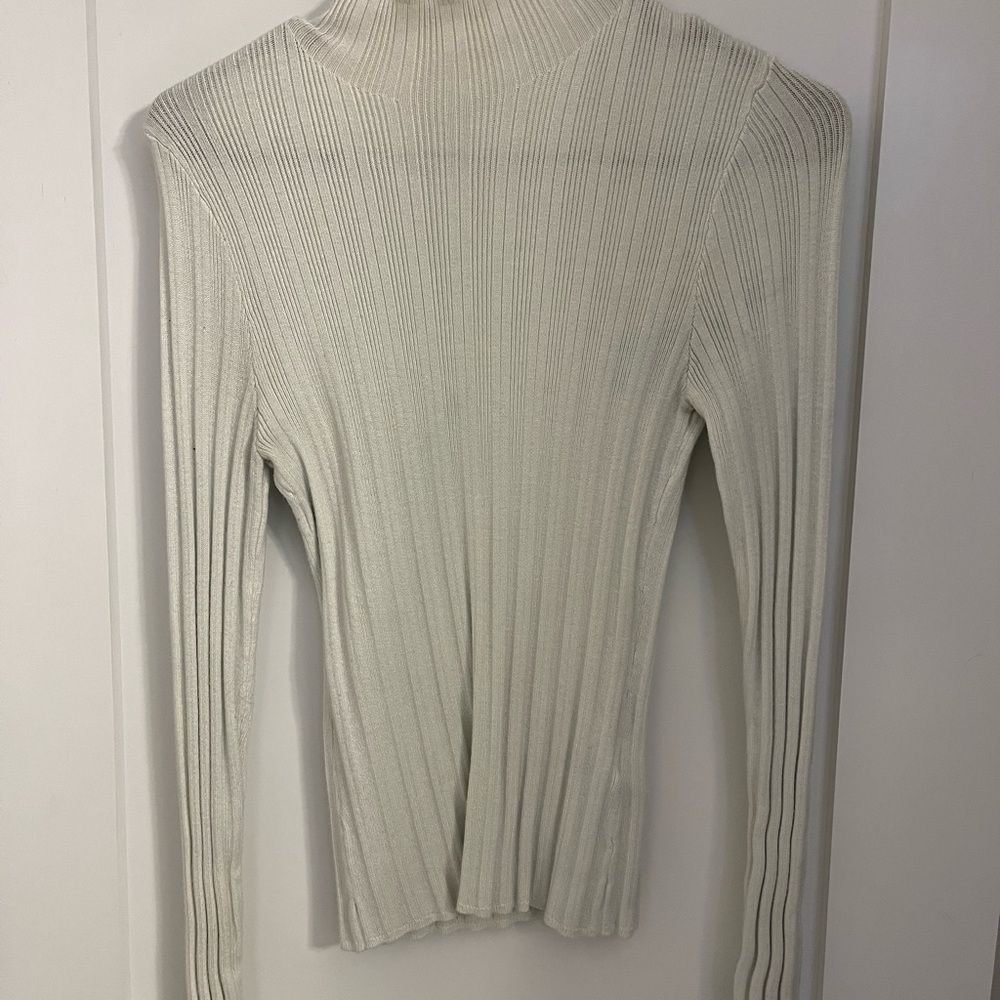 Abercrombie & Fitch Cream Ribbed Sweater